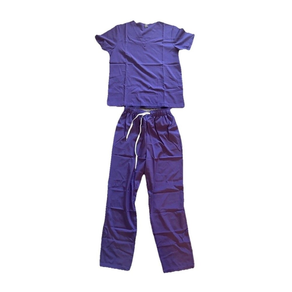 Niaahinn Medical Uniform Women Scrub Set V-Neck Top $ Pants size Small